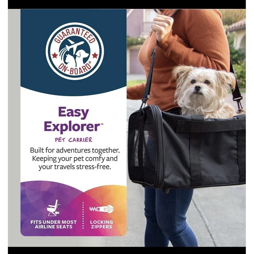 Vibrant Life Small Guaranteed on Board Soft-Sided Pet Carrier 15